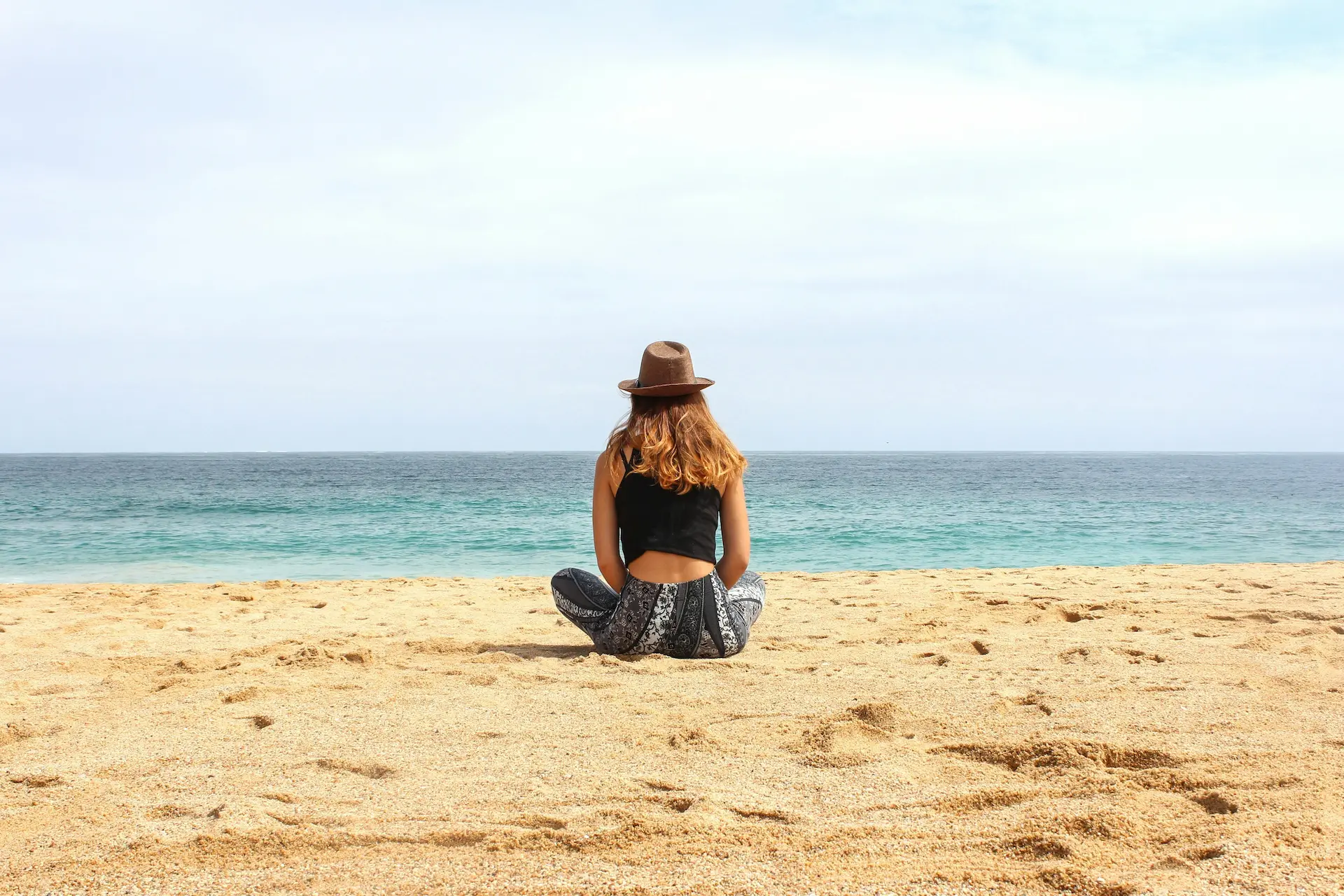 A girls are walking on beach